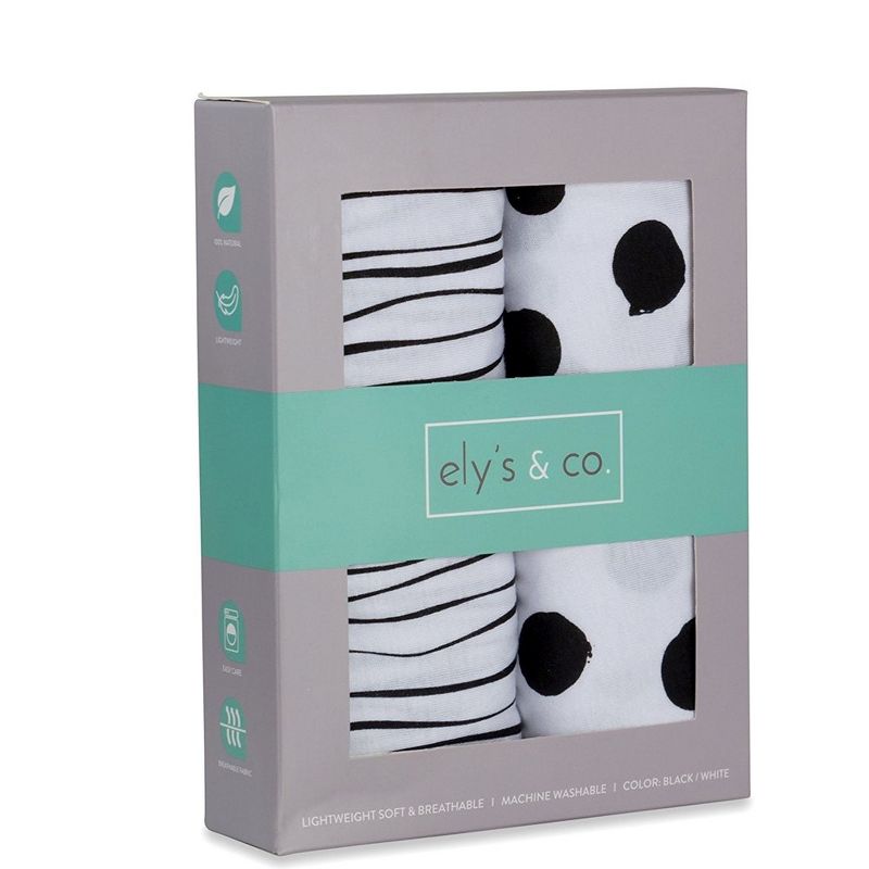 Ely's & Co. Baby Fitted Pack n Play - Mini Crib Sheet   100% Combed Jersey Cotton  2 Packs Gender Neutral, 3 of 6