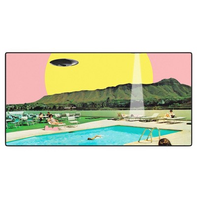 MsGonzalez Invasion on vacation UFO Desk Mat - Deny Designs