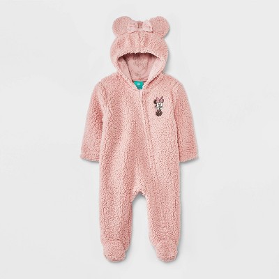 Image of Baby Girls' Minnie Mouse Pram - Light Pink 0-3M