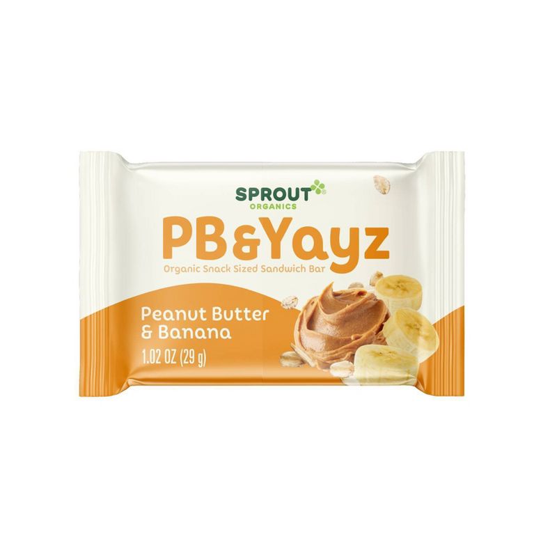 Sprout Foods Organic PB &#38; Yayz Peanut Butter &#38; Banana Sandwich Bars Toddler Snacks - 5.1oz/5ct, 4 of 6