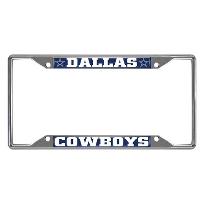 NFL Dallas Cowboys Stainless Steel License Plate Frame