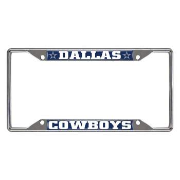 NFL Dallas Cowboys Stainless Steel License Plate Frame