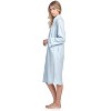 Casual Nights Women's Zipper Front Jacquard Terry Fleece Robe Duster - 3 of 4