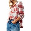 Women's Gingham Shacket With Hood - LOVE TREE - 2 of 3