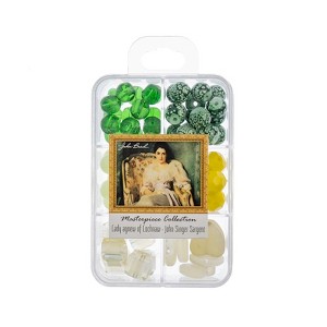 John Bead Masterpiece Collection Mixed Glass Bead Box Lady Agnew of Lochnaw by John Singer Sargent 85g - 1 of 4