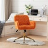 NicBex Office Chair with Artificial Alpaca Wool, Home Office Chair with Golden Metal Base, Adjustable Desk Chair Swivel Office Chair, Vanity Chair - 4 of 4
