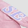 Converse® Girls' French Terry Hooded Sweatshirt - Pink - 3 of 3