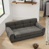 Mocamel Soft and comfortable pet sofa with backrest and armrests, suitable for modern rectangular pet sofas for small and medium-sized dogs - 4 of 4