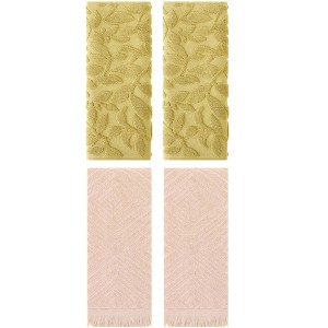 REGALWOVEN 4 Pcs Cotton Bathroom Absorbent Soft Boho Hand Towel - 1 of 4