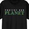 Sunny Days Earth Day Protect Our Planet Crew Neck Short Sleeve Black Adult T-shirt - 2 of 3