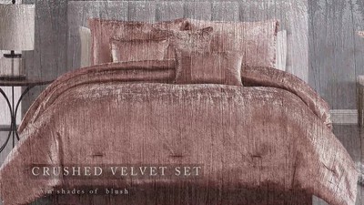 Luxurious Black Velvet King Comforter Set with Decorative Pillows