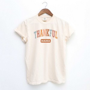 Simply Sage Market Varsity Thankful Mama Garment Dyed Tee - 1 of 2