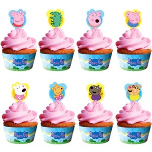 Treasures Gifted Peppa Pig Cupcake Toppers & Peppa Pig Cupcake Wrappers - 1 of 4