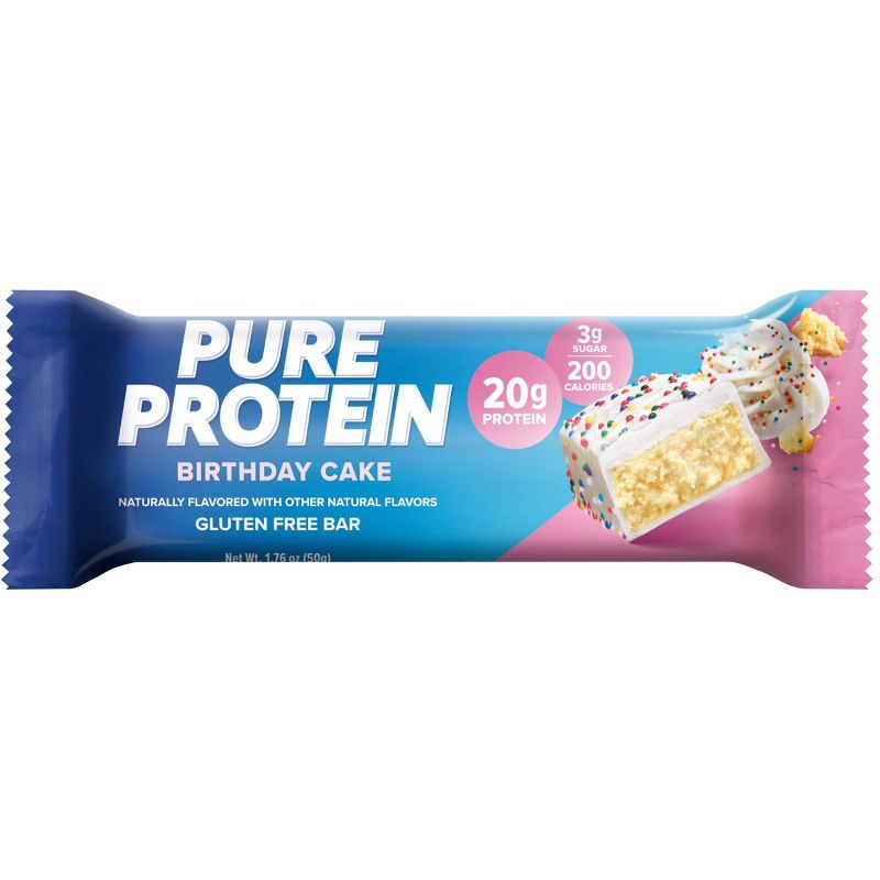 Pure Protein 20g Protein Bar - Birthday Cake - 12ct, 3 of 8