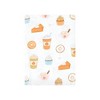 Hudson Baby Infant Girl Cotton Flannel Burp Cloths Bundle, Pumpkin Spice, One Size - 3 of 4