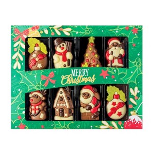 Weibler Solid Chocolate Christmas Releifs 8-Piece Gift Box 2.82 Oz (80 g.) - 1 of 4