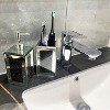 Chery Life Ambrose Exquisite 2 Piece Square Soap Dispenser and Toothbrush Holder, Black - 4 of 4