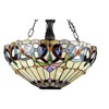 Chloe Lighting Serenity Victorian 3 Light Inverted Ceiling Pendant 18`` Shade - 3 of 3