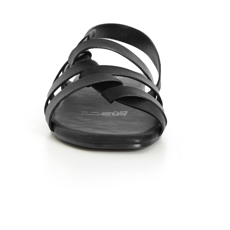 Women's  Wide Fit Ada Twist Sandal - black | AVENUE, 5 of 7