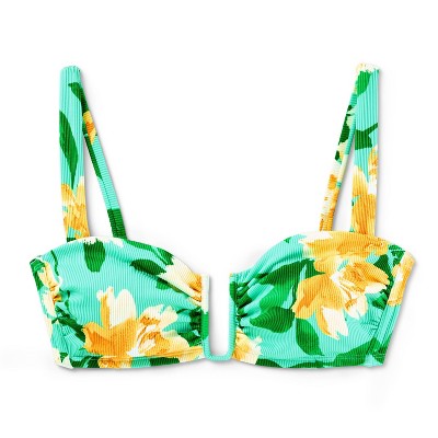 Women's Floral Print Bralette Bikini Top - Shade & Shore™ Multi