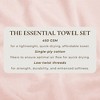 100% Cotton Quick-Dry Everday Towel Set - Great Bay Home - 4 of 4