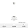 Hunter Fans 10" Saddle Creek Mini Pendant Brushed Nickel Ceiling Light Traditional Design with Glass Shade - 4 of 4