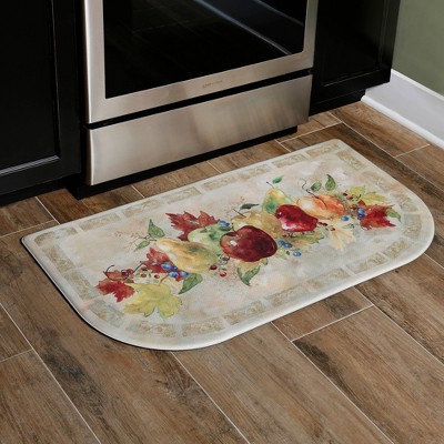 22x32 Grey MICRODRY Anti-Fatigue Cushioned Comfort Kitchen Mat with GripTex Skid-Resistant Base