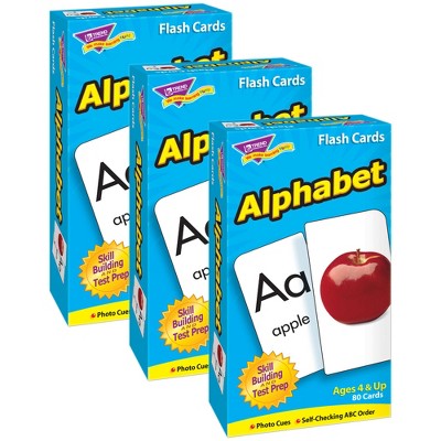 TREND Alphabet Skill Drill Flash Cards, Pack of 3