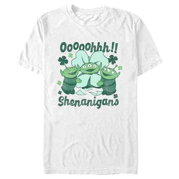 Men's Toy Story St. Patrick's Day Little Green Men Ooooohhh Shenanigans T-Shirt