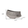 HomeRoots 7" Nickel Aluminum Table Vase - 3 of 4