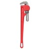 KTMBDW Heavy Duty Steel Straight Pipe Wrench, Adjustable Plumbing Wrench, Drop Forged, Red - 2 of 4