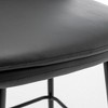 Lyngins Upholstered Counter Height Bar Stools Set of 2,360¡ã Swivel Barstools with Back and Metal Legs,Counter Stools for Kitchen Island,Cafe - 4 of 4