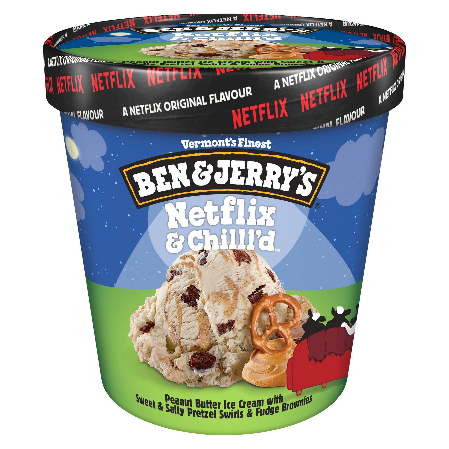 Ben & Jerry's Netflix & Chilled Peanut Butter Ice Cream - 16 fl oz