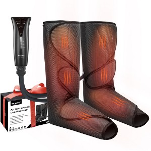 FIT KING Leg Massager with Heat, Leg and Foot Massager for Circulation, with Handheld Controller, 2 Extensions FSA/HSA Eligible - 1 of 4