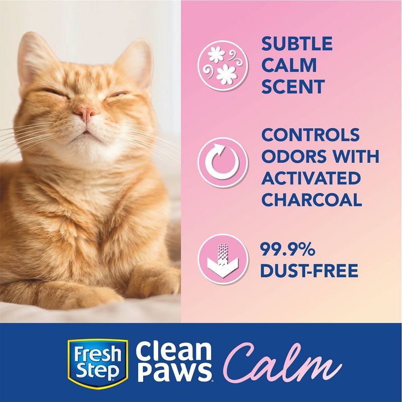 Fresh Step Clean Paws Calm Cat Litter - 22.5lbs, 6 of 15