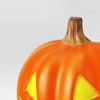 9" Lit Pumpkin Jack with Timer Full Blow Mold and No Cutout Halloween Decorative Prop - Hyde and EEK! Boutique™ - 3 of 3