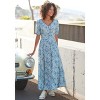 Women's Floral Puff Sleeve Maxi Dress - LASCANA - 3 of 4