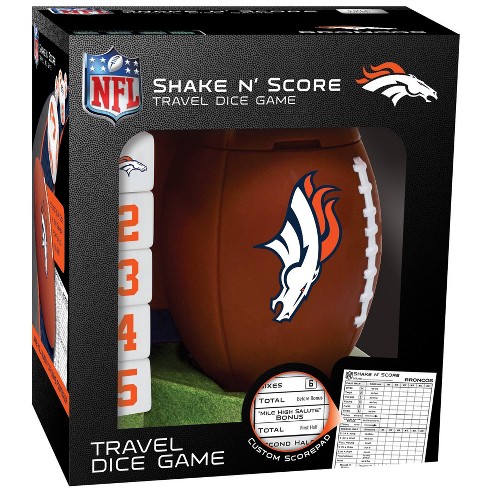 Masterpieces Officially Licsenced Nfl Denver Broncos Shake N' Score Dice  Game For Age 6 And Up : Target