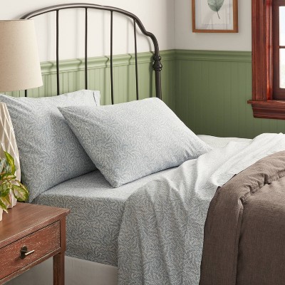 Threshold 250 Thread Count Organic Cotton Percale 4-Piece Sheet Set