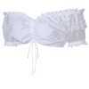 MISSKY Women's Summer Lace Hollow Neckline Bow Tie Blouse - 3 of 4