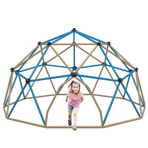 Racxily Kids Climbing Dome Tower, 13 ft Jungle Gym Geometric Playground Dome Climber Monkey Bars, Rust & UV Resistant Steel Supporting 1000 LBS - 1 of 4
