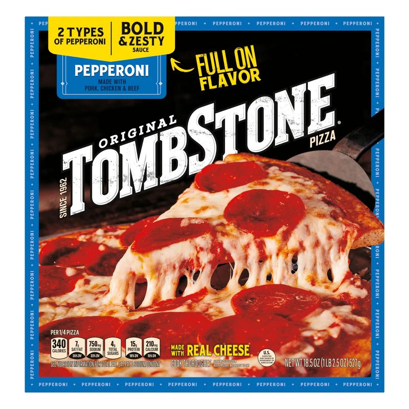 Tombstone Original Frozen Pepperoni Pizza - 18.5oz, 1 of 10