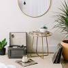 Round Little Arrow Design Co Watercolor Palm Tree In Black Side Table - Deny Designs - 4 of 4