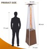 Kumasinova 88"H Pyramid Patio Heaters with Cover,48000 BTU Mobile Outdoor Heater with with Tip-Over Protection for Commercial and Residential Use - 2 of 4
