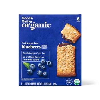 Organic Whole Grain Blueberry Fruit & Grain Bars - 6ct - Good & Gather™