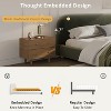 Christopher Knight Home Paine Modern Velvet Upholstered Platform Bed with Curve-Shaped Headboard - 4 of 4