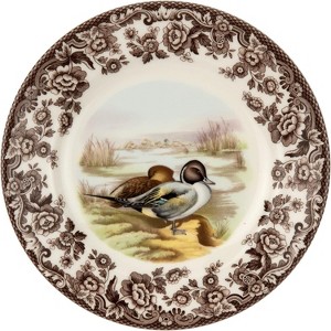 Spode Woodland 8” Dinner Plate, Perfect For Thanksgiving And Other Special Occasions, Made In England, Bird Motifs - 1 of 4
