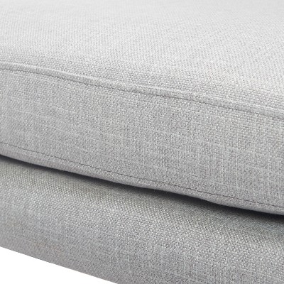 Russell Light Gray Metal Frame Accent Chair