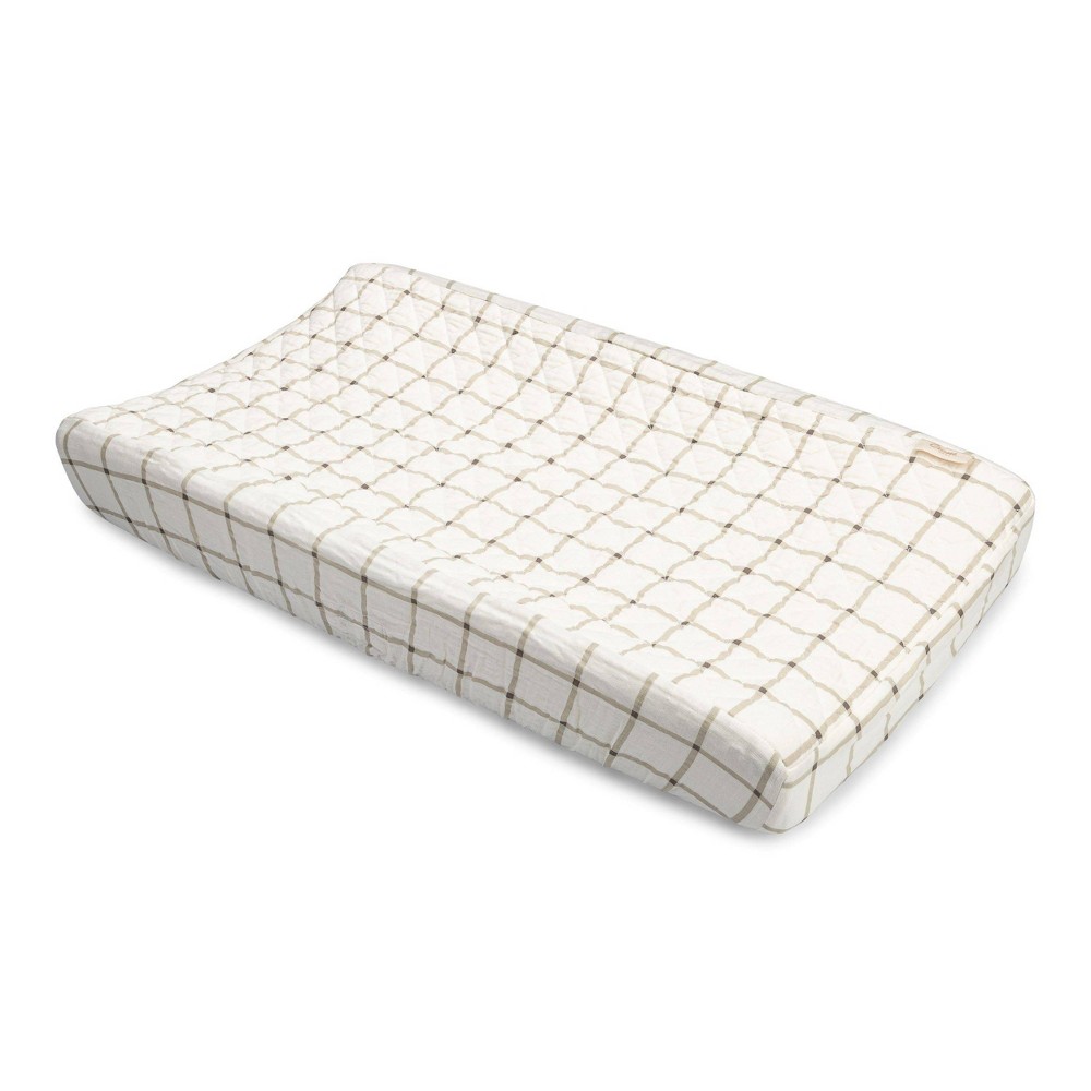 Photos - Changing Table Crane Baby Organic Cotton Quilted Changing Pad Cover - Avery Check