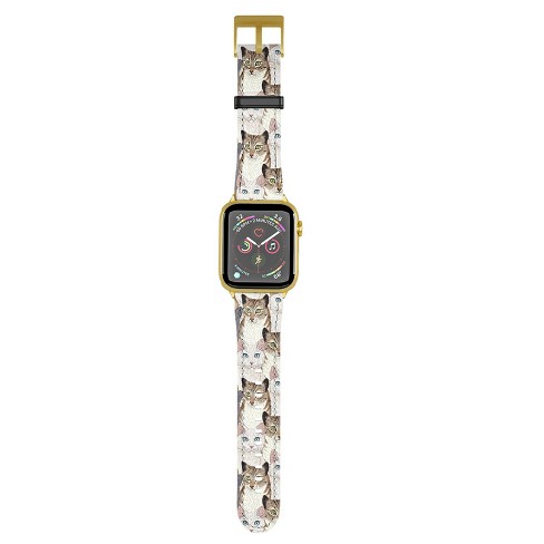 Avenie Cat Portraits 38mm 40mm Gold Apple Watch Band Society6